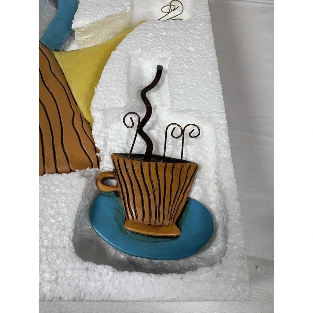 Allen Designs Comfort Tea Teapot Wall Clock P8024 Cup Pendulum RETIRED NOS